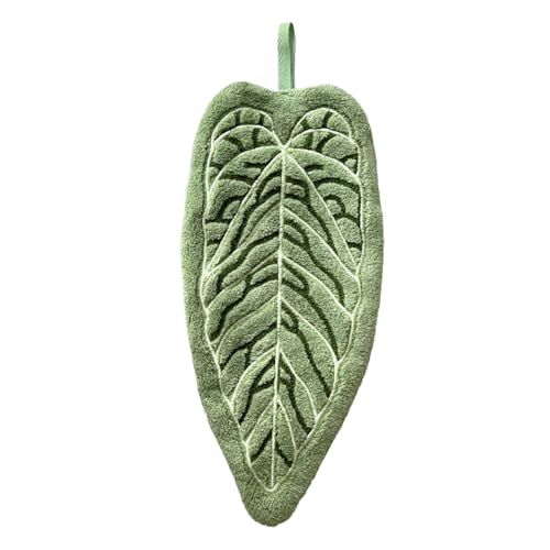 Paño de Limpieza de Microfibra, paños de Cocina, Trapos y absorbentes para Platos, Toalla de Mano con diseño de Hojas, Ropa de Microfibra para Cocina, paños de Secado para ollas, Estufas