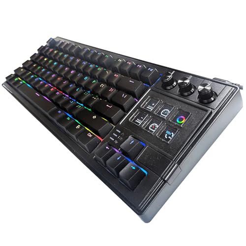 K1 PRO LCD AI KEYBOARD 黒　メカニカルキーボード　赤軸 Amazon | K1 PRO キーボード 赤軸 有線 キングジム ゲーミング