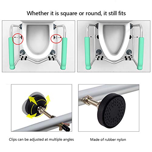 Toilet Safety Frame Rail For Elderly Free Stand,Toilet Rails For Disabled Bathroom Handrail Grab Bar With Adjustable Height #TOP2