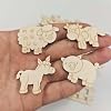 100pcs Mini Farm Animal Wooden DIY Crafts Barn Animals Wood Cutouts Embellishments Ornaments for School Classroom Home Party Decoration #2