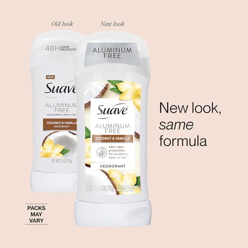Desodorante Suave Sin Aluminio para Mujer, Coco y Vainilla, 2.6 Oz miniatura 2