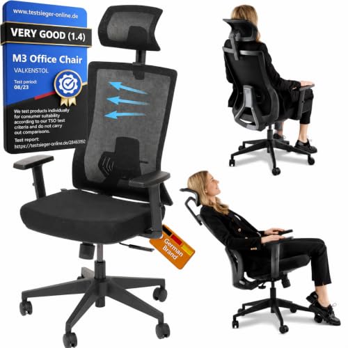VALKENSTOL M3 Ergonomic Office Chair [BEST IN TEST] Office Chairs for Home