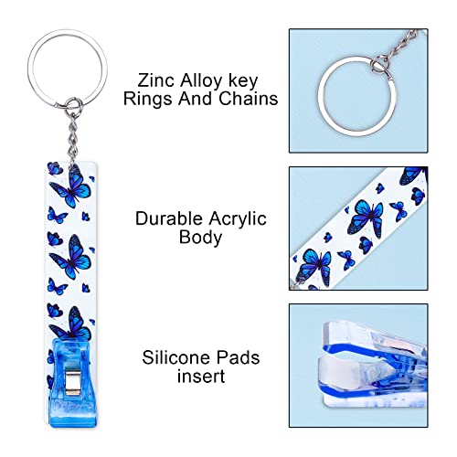 Image of 3PCS Credit Card Puller, Cute Debit Bank Card Grabber for Long Nails ATM Keychain Women with Plastic Clip
