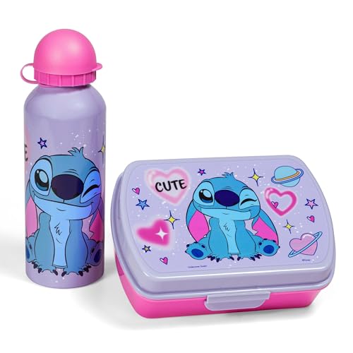 Lilo & Stitch - Fiambrera infantil y cantimplora de 500 ml
