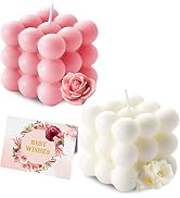 Scented Bubble Candles Gifts Set for Women, Large Candles for Home Decor Scented, 2 x 5.4 oz Soy ...