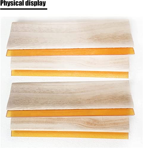 Intbuying Screen Printing Squeegee Ink Squeegee Scraper 18 Inches Long Wooden Widened Oiliness Scraper 75 Durometer 5.2 Inches Wide With Rubber Blade And Wood Handle #TOP7