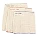OsoCozy Better Fit Unbleached Prefold Cloth Diapers -100% Cotton, Gauze Weave, Sized for Tri Folding - Size 1 - (Infant 4x8x4 Fits 6-16 lb.) - 1 Dozen