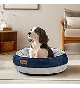 Deconovo Calming Dog Bed for Small Dogs - Waterproof Round Donut Pet Bed with Washable Cover, 26D...