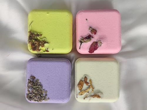 Image of Square Bath Bomb for Fizzing Spa | Bath Bomb for Relaxing Experience | Infused with Essential Oils, Floral Aroma & Moisturizing Care | Soothing Fizzer for Softening & Refreshing - 90 GM