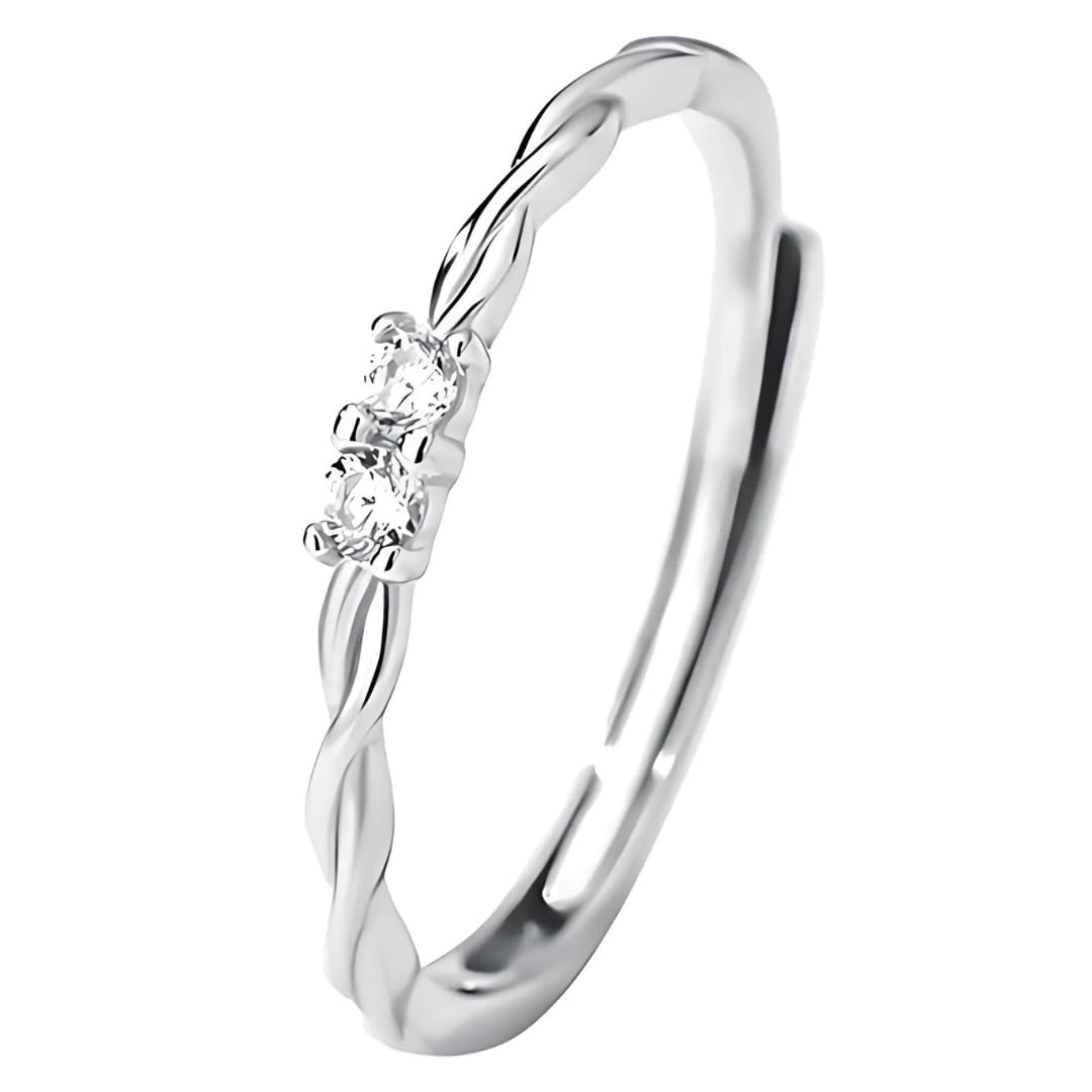brd jewelry Real 925 Sterling Silver Adjustable Rings For Women & Girls I Gift For Wife Girlfriend Sister I Finger Ring With Multiple Design Options-picture-20