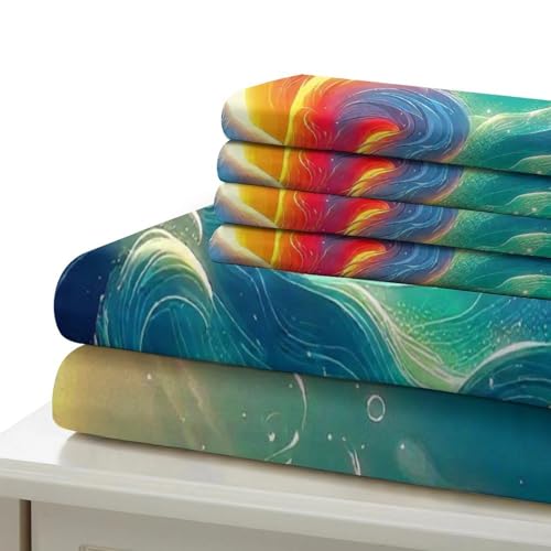 Parure de lit 135x200 microfibre avec fermeture éclair cachée
