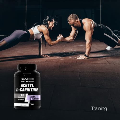 Bandini® Acetyl L-CARNITINE 1000 mg (Hoge Dosis) | Acetyl L Carnitine voor Sporters met Hoge Fysieke Activiteit | Voor Sportschool, Sport en Training | Veganistisch Carnitin, Geen GMO | 60 Capsules - Afbeelding 4