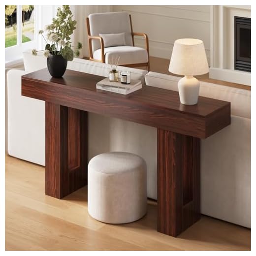FURSUN Slim Console Table with Storage Drawers