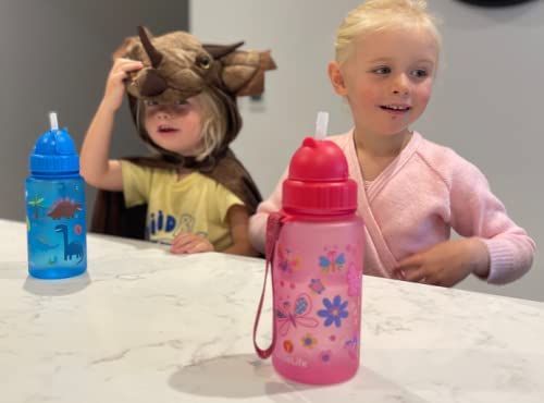 LittleLife, Water Bottle-Dinosaurs, 400ml Unisex