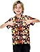 AOBUTE Unisex Kids Thanksgiving Button Shirt Short Sleeve Turkey Polo Fall Leaves Tennis Shirts 5-6 Years