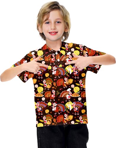 AOBUTE Kids Fourth of July Polo Shirt American Flag Golf Tee Shirts Short Sleeve Patriotic Outfits 3-14 Years4