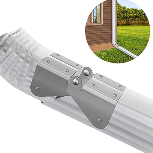 Charnière de gouttière en inox, kit rabattable rectangulaire avec vis
