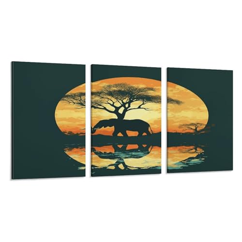 Décoration murale éléphant pour salon moderne et bureau chaleureux