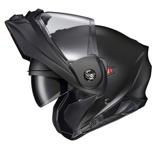Scorpionexo 96EC-0104 At960 Modular Adventure Street Adult Motorcycle Helmet With Integrated Exo-Com Bluetooth Communication System Dot Ece Approved Unisex Matte Black Medium thumb #5