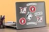Northeastern University Spirit Logo 50ct Vinyl Large Deluxe Stickers Variety Pack - Laptop, Water Bottle, Scrapbooking, Tablet, Skateboard, Indoor/Outdoor #2