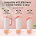 BKBY 2PCS Silicone Boot Compatible with Owala 30oz & 40oz FreeSip Sway Bottles & Tumblers, Protective Anti-Slip Bottom Cover Sleeve for Freesip Sway Tumbler(Nectarine)