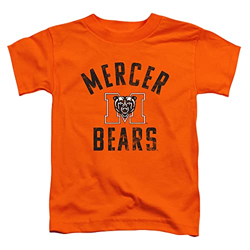 Mercer University Official Bears Logo Unisex Toddler T Shirt,Orange, 2