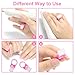 Nail Brush Rings SHEERBLISS Mini Nail Brushes 20pcs Hand Fingernail Brush Cleaner Scrubbing Kit Pedicure for Toes and Nails