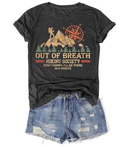 Hiking Shirt for Women Sun Mountain Nature Tee...