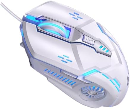 Guibell Mouse Gaming con Cable,7 Luces LED Circulares Y Respirato...