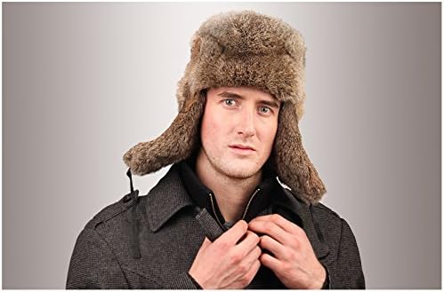 Vista 3 de URSFUR Sombrero de hombre de piel completa rusa Ushanka Trooper multicolor
