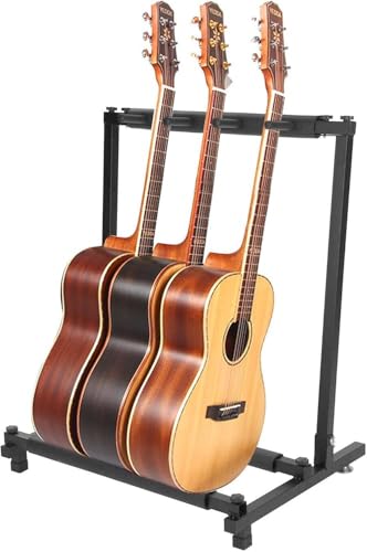 FBJAMZ Multi Guitar Stand,Holder for Electric,Acoustic Guitars Adjustable, Perfect Guitar Accessories for Musicians Bands
