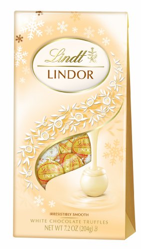 Lindor Lindt White Chocolate Holiday Truffle, 7.2 Oz., 12 Count #TOP4