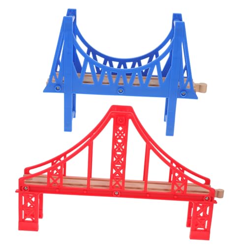 NAMOARLY Assembled Train Bridge Train Railway Bridge Model Sturdy Safe for Boys and Girls
