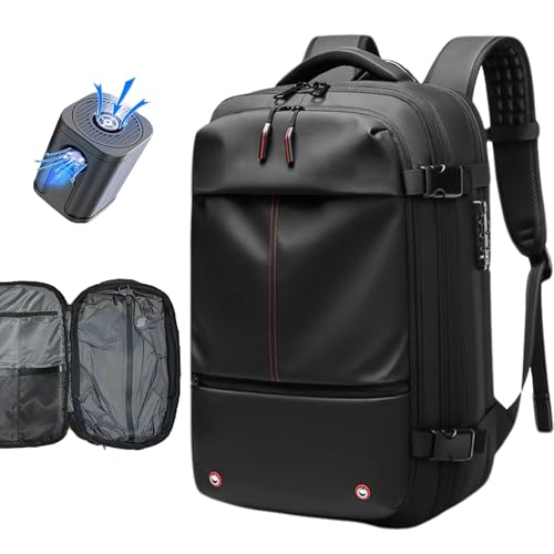 Image of Airback Backpack with Pump, 60L Expandable Vacpack Backpack Vacuum Compression, Vacuum Backpack Travel