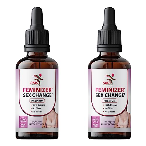 Image of Feminizer by SMS, Pueraria Mirifica Drops | Premium Grade | Herbal Liquid Extract | Non-GMO, Organic, Vegan, Alcohol Free Tincture | 4 Fl Oz (120ml) 2 Pack