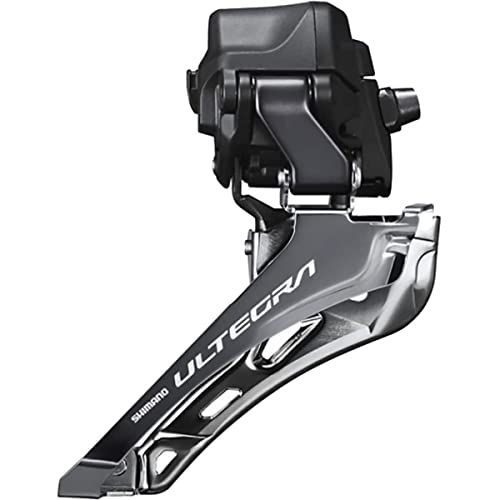 Shimano Ultegra FD-R8150 Di2 Front Derailleur - 2x12-Speed, Braze-on, Down Swing, for 50-54t Max, Black/Silver