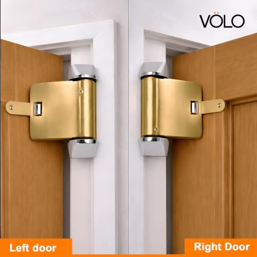 Image of VOLO Door Closer | Heavy Duty Automatic Door Closer | Adjustable Door Speed for Home Office Hotel & Commercial Doors | 1 Year Warranty | (Helix Antique | 40 Kg Capacity | Spring)