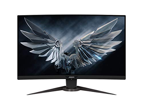 Aorus Cv27F 27" Frameless Curved 1500R Gaming Monitor, Fhd 1080P, 90% Dci-P3 Color Accurate Va Panel, 1Ms 165 Hz, Hdr, Freesync Premium Pro, Height/Tilt/Swivel Adjustable, Vesa, Zero Bright Dot Policy #TOP25