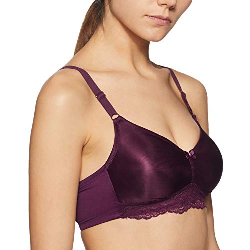 Image of Amante Every de Black Solid Non-Wired Non Padded Everyday Bra