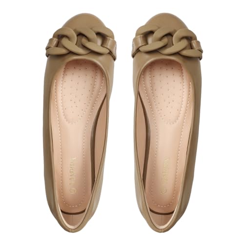 Women's Flats Shoes Round Toe Ballet Flats Dress Shoes Women Flat Shoes Comfortable PU Leather Slip on Shoes for Women Ballerina Walking Flats Shoes2