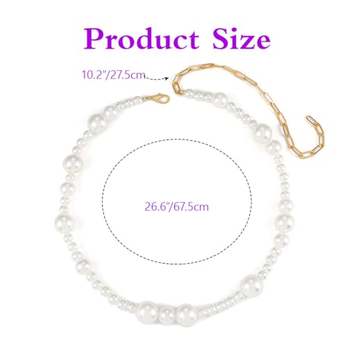 JEWEKY Boho Pearl Waist Belt Chain Summer Beach Beaded Belly Chains Body Accessories for Women4