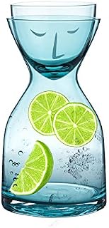 Glass Pitcher Glass Bottle with Glass Cup Lid Water Container Carafes Teapot Kettle