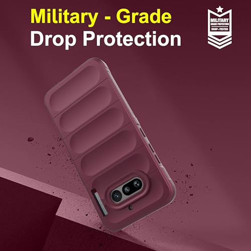 Image of Zapcase Back Case Cover for Nothing Phone (4a) | Compatible for Nothing Phone (4a) Back Cover | Liquid Silicon Magic Case with Camera Protection | Plum