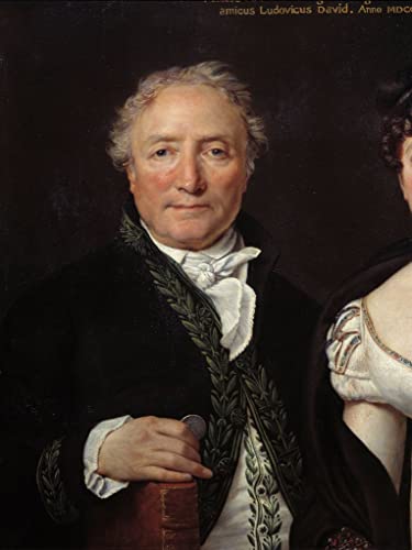 Impression art mural vintage tableau portrait Monsieur Mongez Jacques Louis David 60x90cm