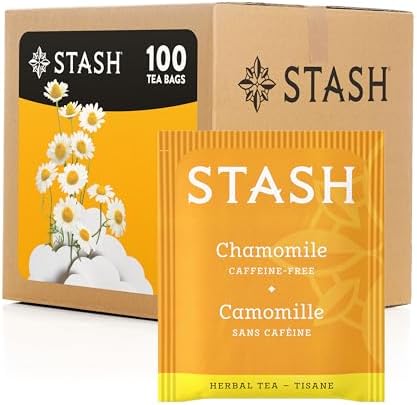 Stash Tea Chamomile Herbal Tea, 100 Count (packaging may vary)