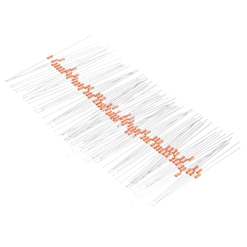 QUARKZMAN 100 Stück 100K Ohm NTC Widerstände Sortiment, MF58 3950B 5% Metallfilm, Wiederstand Set, Thermistor Temperatursensoren
