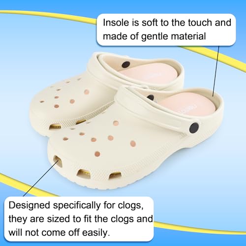 riemot 2 Pares Plantillas Memory Foam para Zapatos Crocs EU38-39 miniatura 3