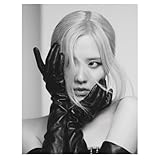 VANCOSTAR Blackpink Rose Photo Music Poster K-Pop Home Decor For Living Room Aesthetic Kpop Female Girl Group 12x16 Poster