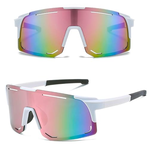 MUSELK Gafas de sol deportivas para hombre y mujer, gafas de sol polarizadas para actividades al aire libre, MTB, carreras, ciclismo, ciclismo, esquí, gafas de sol con UV400