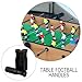 TOPPERFUN 4Pcs Octagonal Foosball Handles Plastic Table Football Grip Replacement Black Ergonomic Design for Game Room Accessories